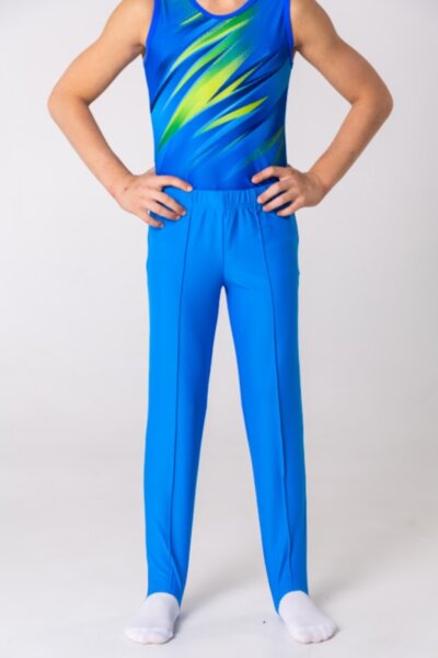 Трико гимнастическое. Голубое.   