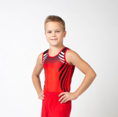 Гимнастический купальник &quot;Икар&quot;. Красный